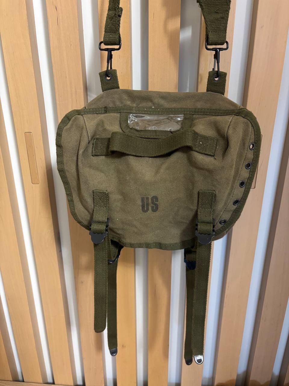 New 1960s US Army Canvas Military Bag, US Army M-1961 Combat Backpack