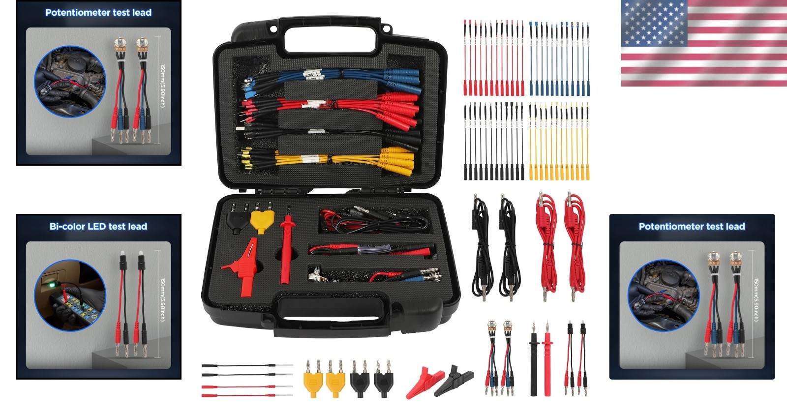 68PCS Multimeter Leads Kit with Replaceable Probes
