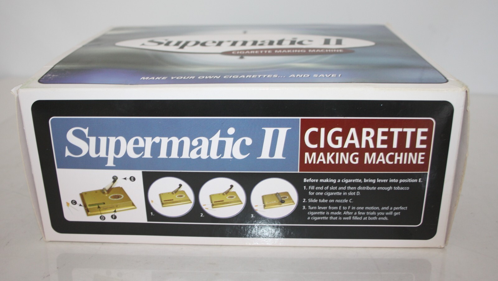 Premier Supermatic II Cigarette Making Roller Machine with Instruction Booklet