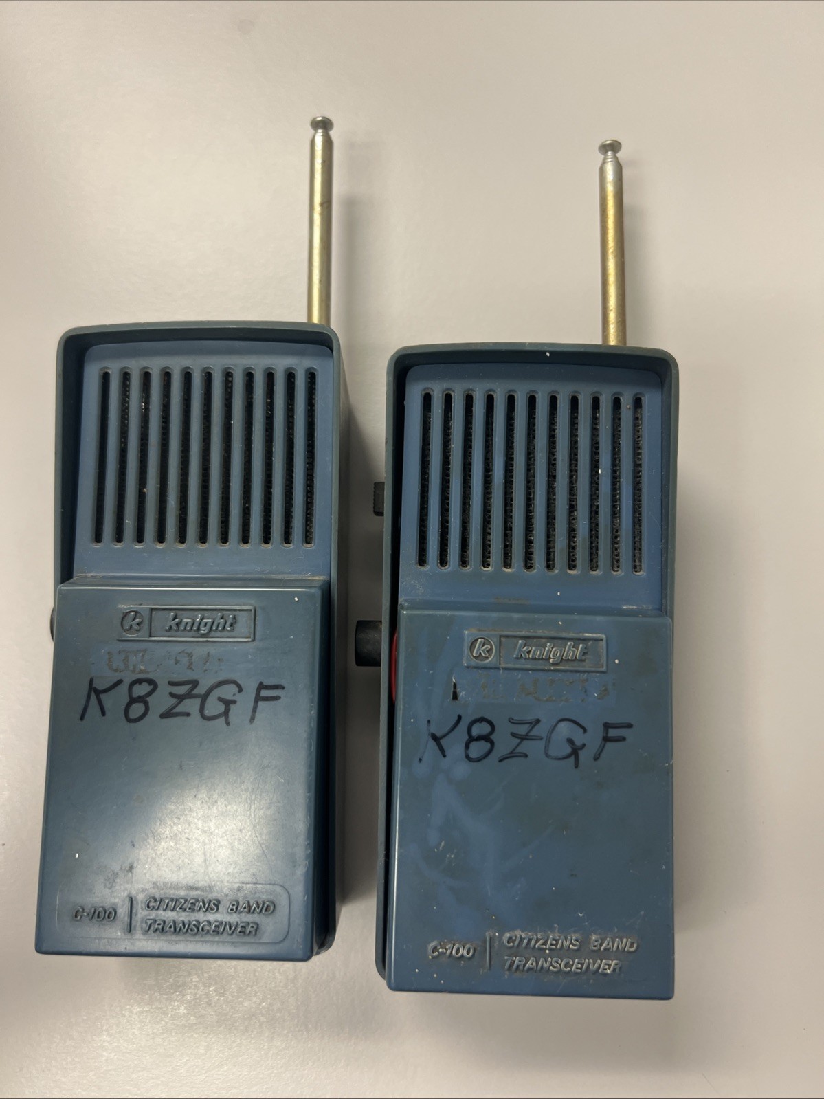 RARE! Vintage (2) Knight C-100, Citizens Band Transceiver - (TESTED)