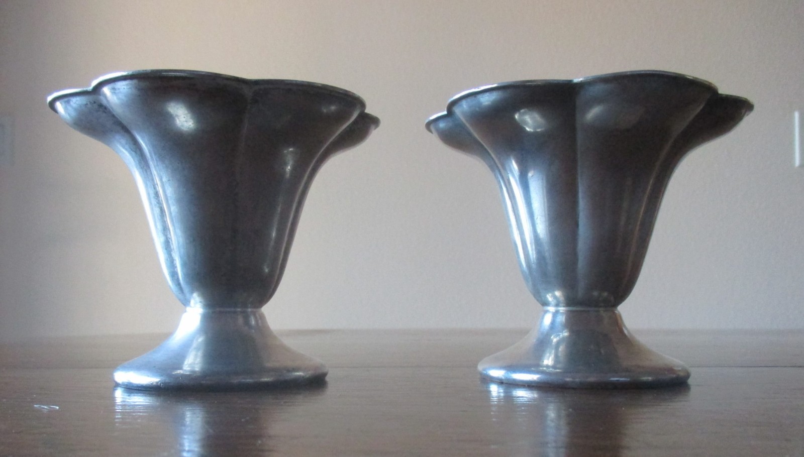 Set of 2 Victor S. Co. Silver Plate 65 Dessert/Fruit Bowls - Stamped & Numbered
