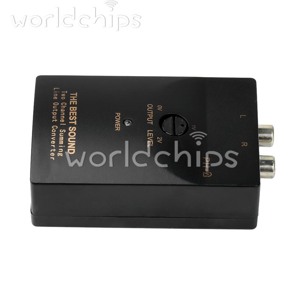 PH-2 Level Car Speaker High to Low Subwoofer Audio Converter With Delay Function