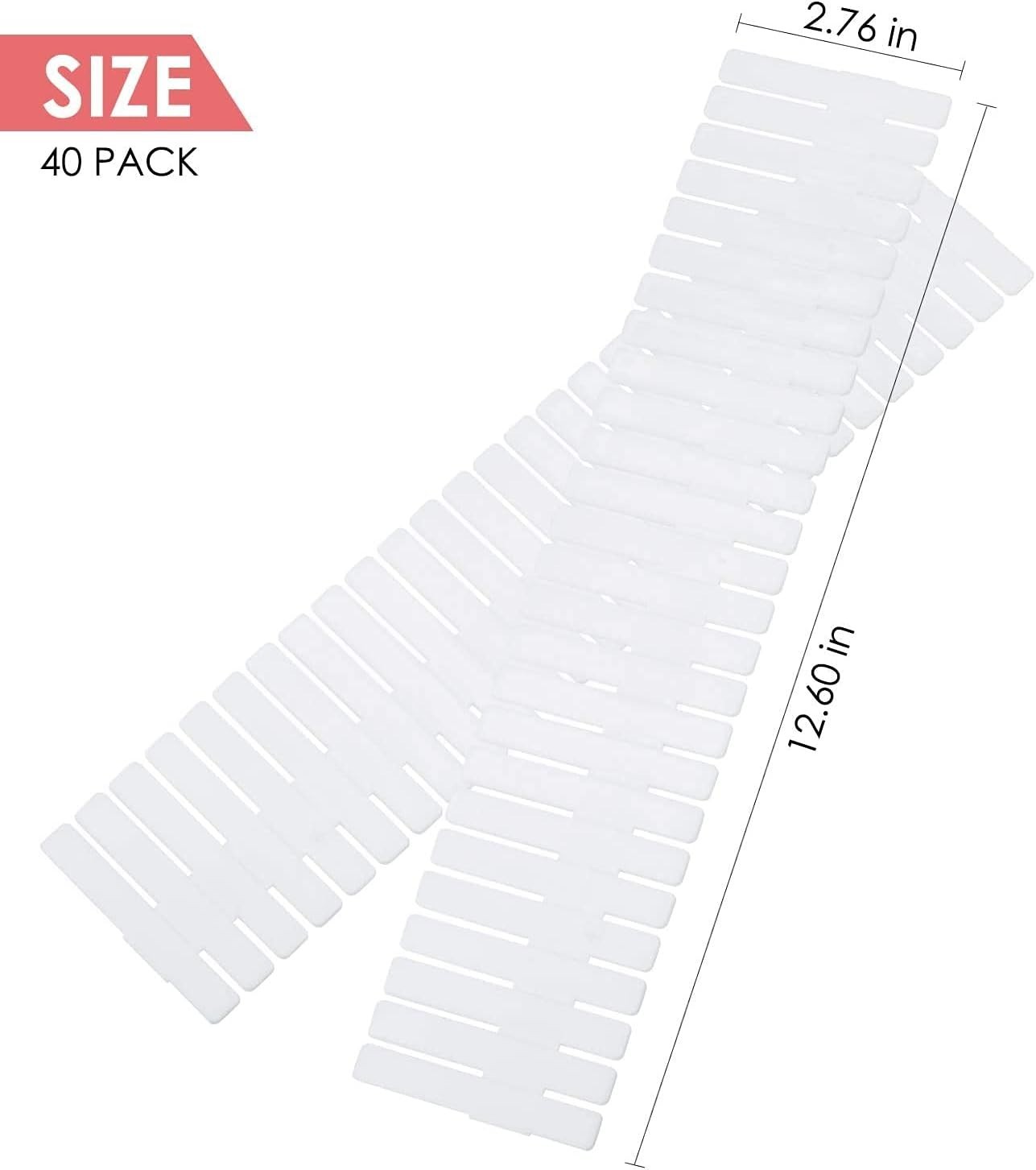8Pcs Adjustable Drawer Dividers – Effortless Organization for Home & Office