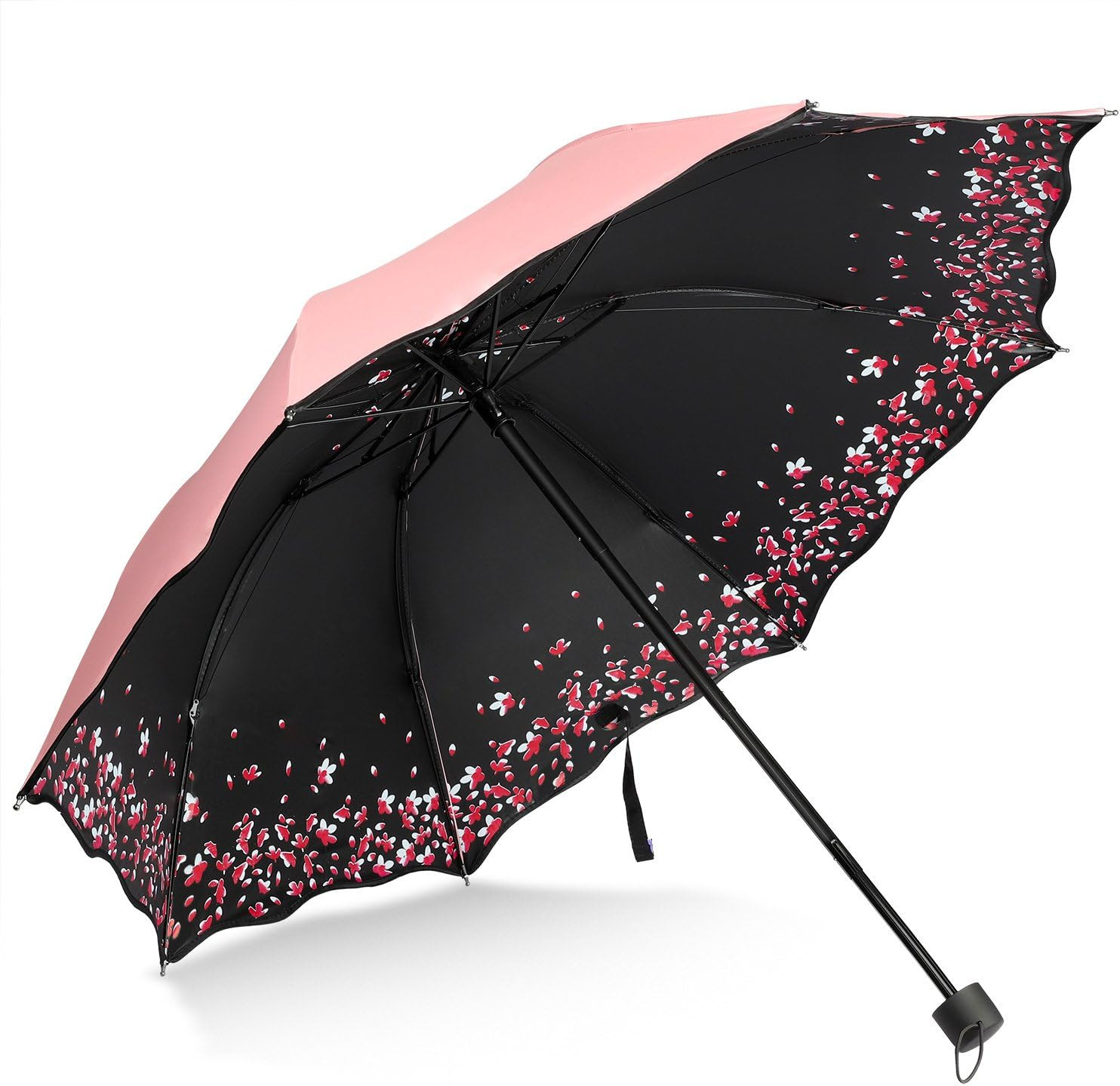 Sakura Umbrella-Windproof anti Rain/Sun,Cherry Blossom Folding Umbrella