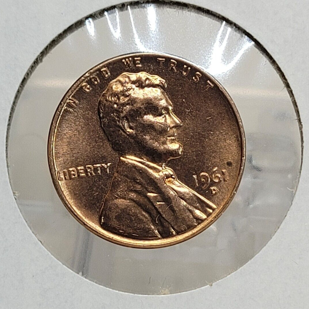 1961 D LINCOLN MEMORIAL PENNY/ ERRORS (IN GOD WE TRUST) (L)