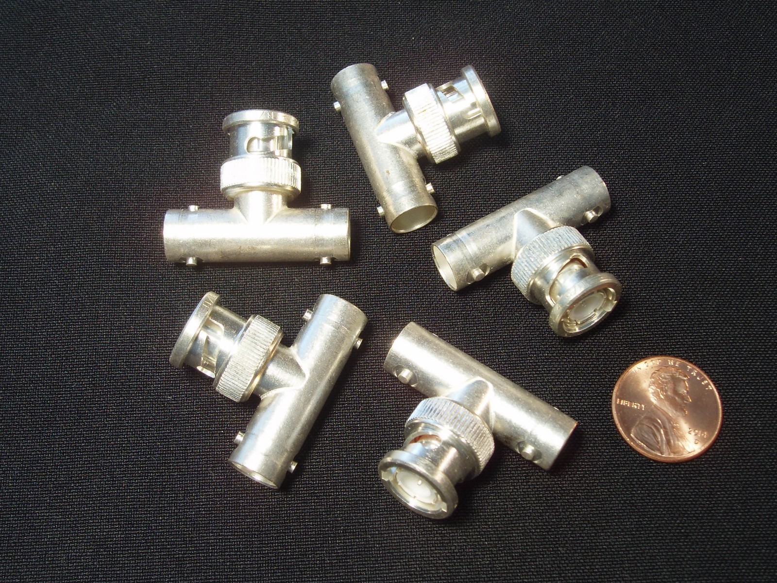 Qty 5: Quality ~KINGS~ Brand BNC-T Adapters UG-274 Silver Plated Xlnt! NOS KINGS