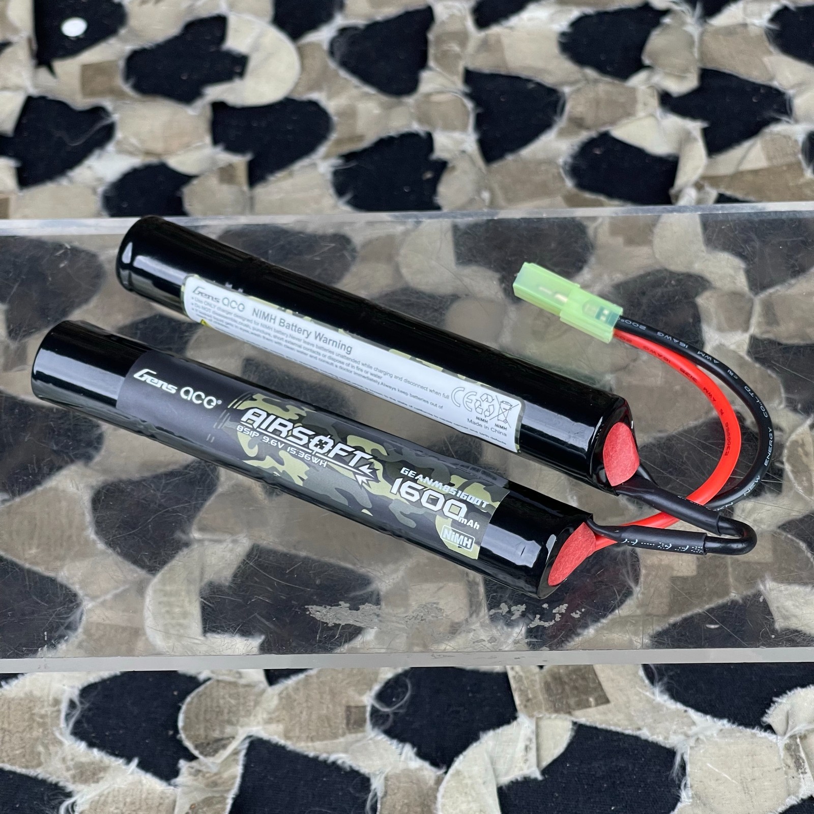 NEW Gens Ace 9.6V 1600mAh 8S NiMH Nunchuck Airsoft Battery w/ Tamiya Connection