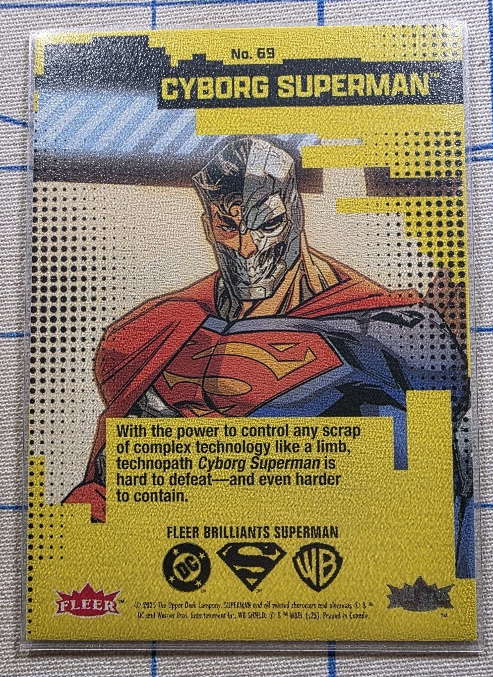 Fleer Brilliants - Cyborg Superman #69 - Regular Base - DC Comics Card