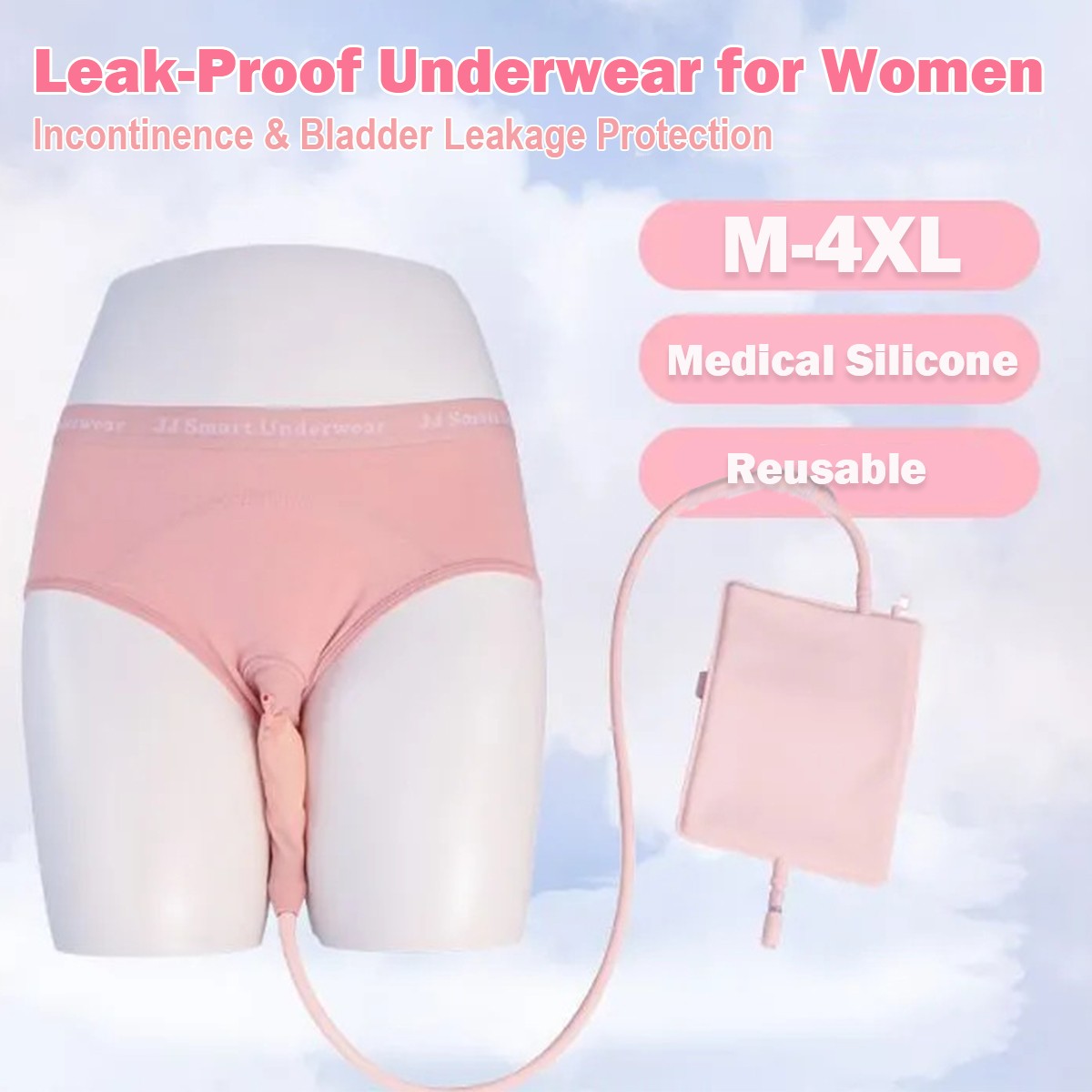 Urine Collector for Women Travel Urinals Comfortable and Breathable Hidden Type
