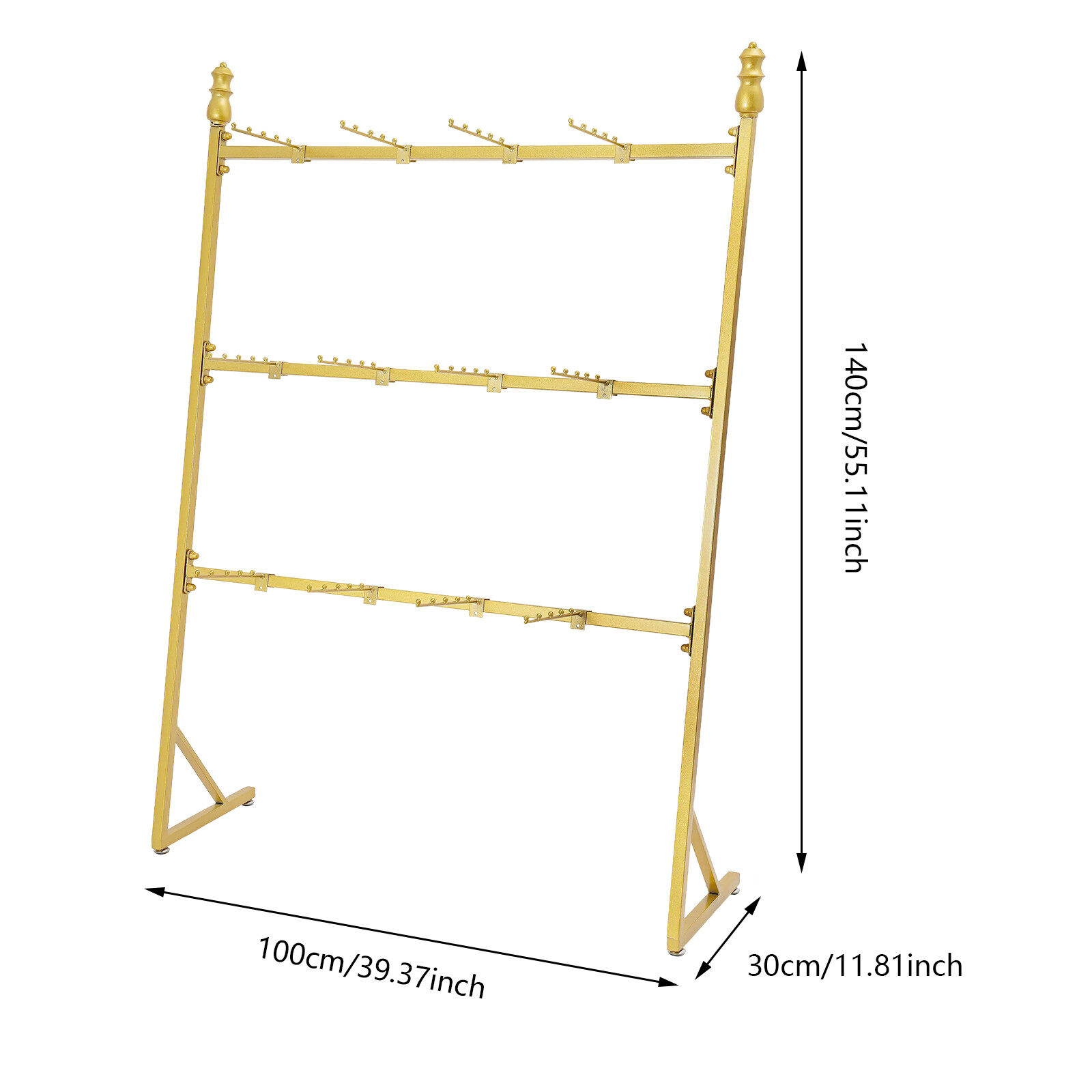 Lingerie Stand Shelves, Bra Gold Rack, Carbon Steel Underwear Display Stands