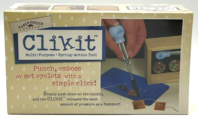 Karen Foster Design Clikit Muliti-Purpose Spring-Action Tool Crafting Eyelet