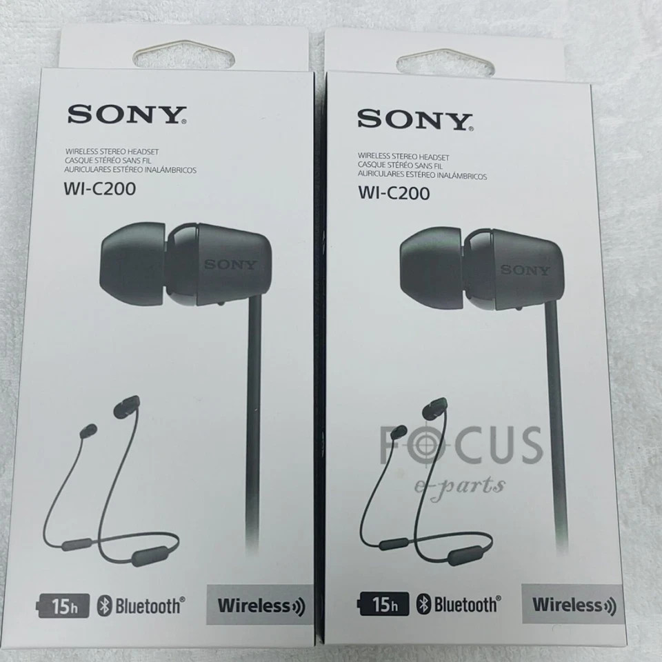 Sony WI-C200  WI-C310 Wireless In-Ear Extra Bass Sport Headphones With Mic