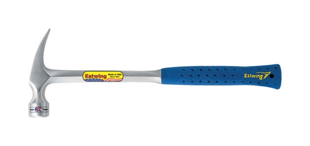 Estwing E3-22SM Framing Hammer 22 oz. with Milled Face & Shock Reduction Grip