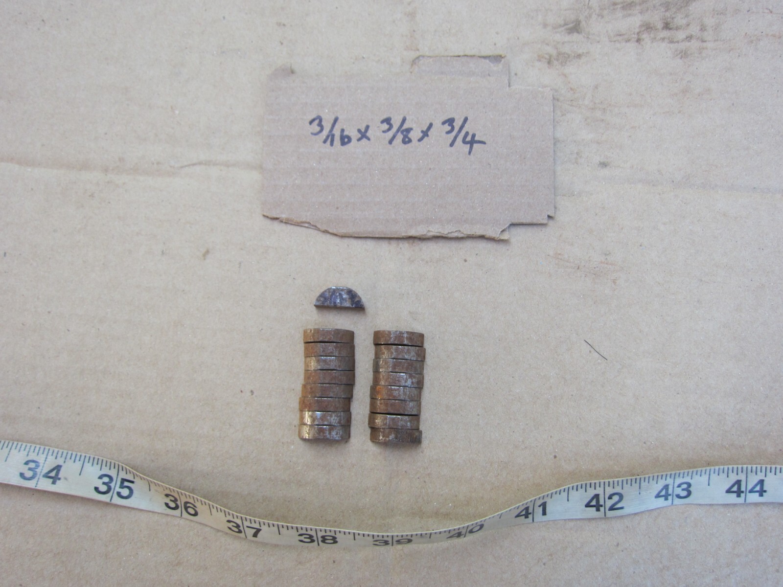 ⅝" ½" ⅜" ¼" Square Rounded Shaft Keyway, Used