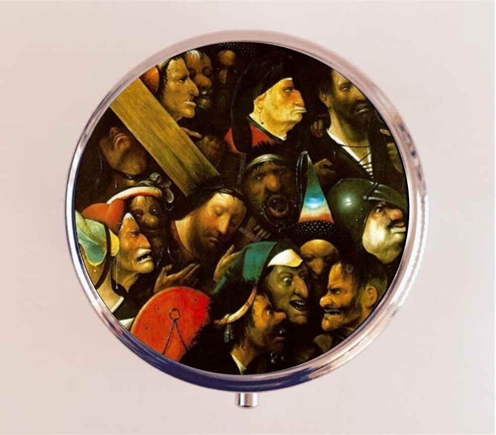 Hieronymus Bosch Pill Box Case Pillbox Holder Trinket Dutch Painter Christ