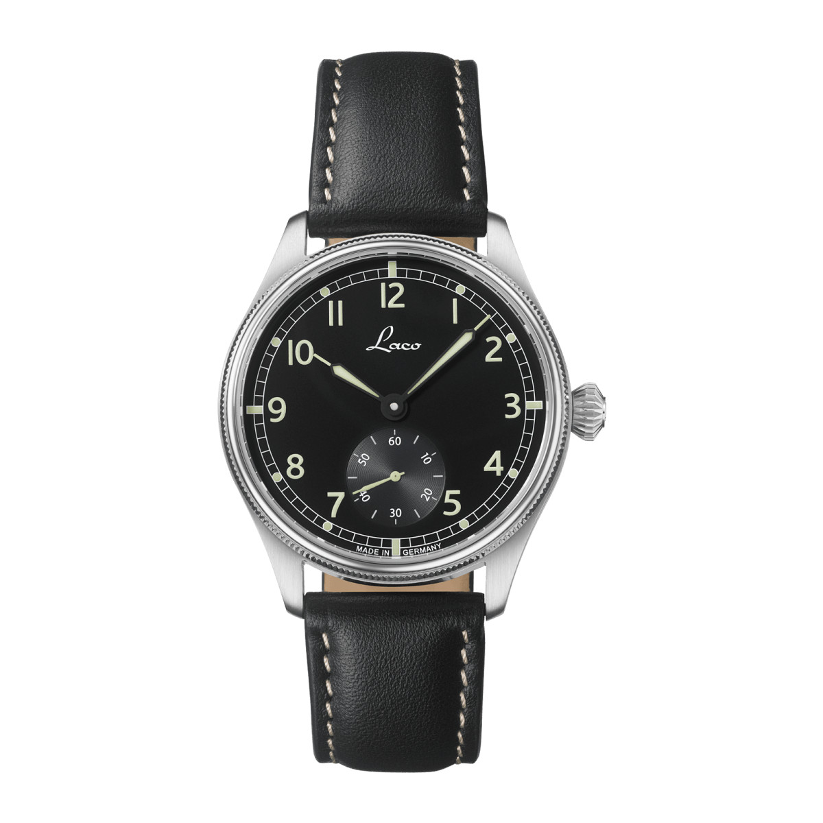 Laco 862169 Bremerhaven Navy Watches Black Dial 39mm Mechanical