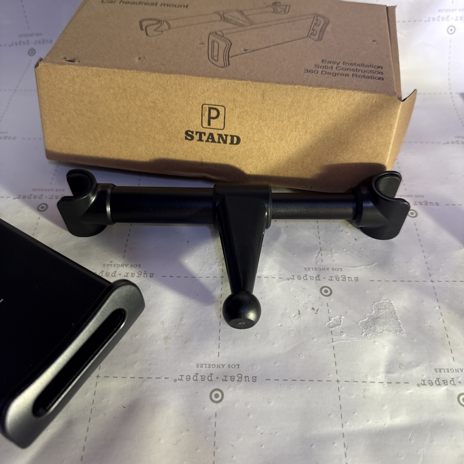 Car Headrest Mount, Lamicall Headrest Tablet Holder - Stand Cradle Compatible...