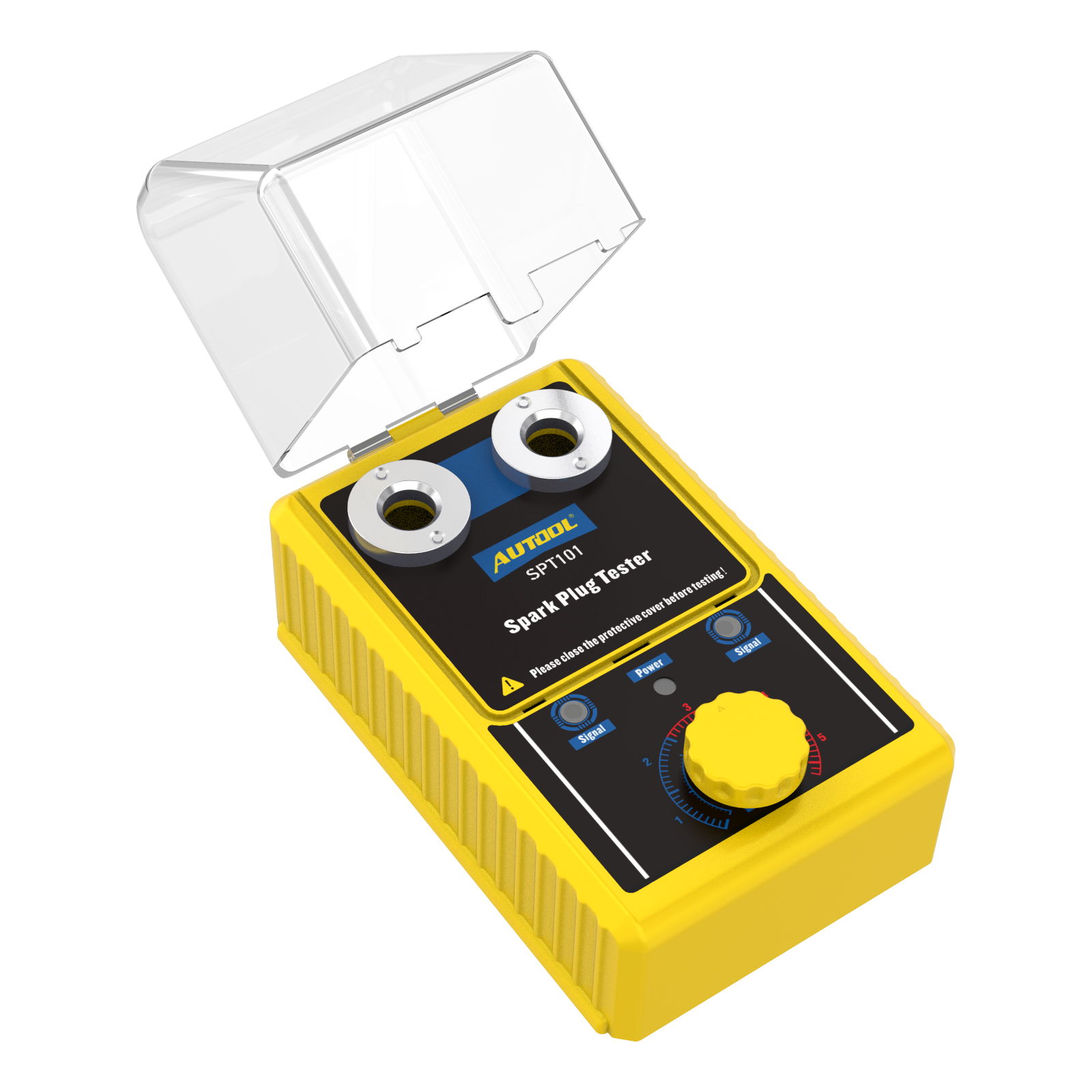 AUTOOL Car Spark Plug Tester Dual Hole Petrol Ignition Analyzer Diagnostic Tool