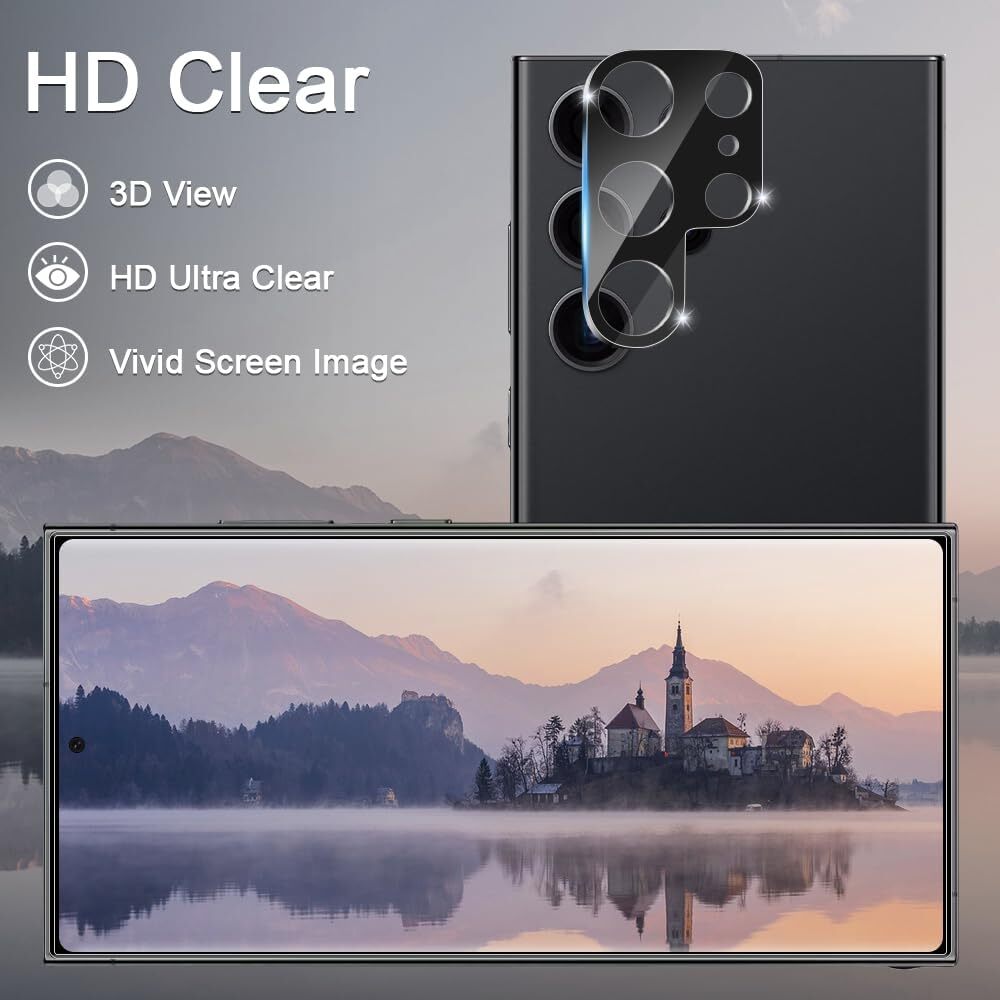 For Samsung Galaxy S24 Ultra 24 Plus Tempered Glass Screen Camera Lens Protector