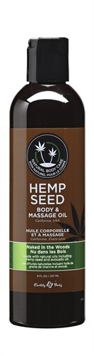 Earthly Body Hemp Seed Body and Massage Oil 8oz Naked in the Woods