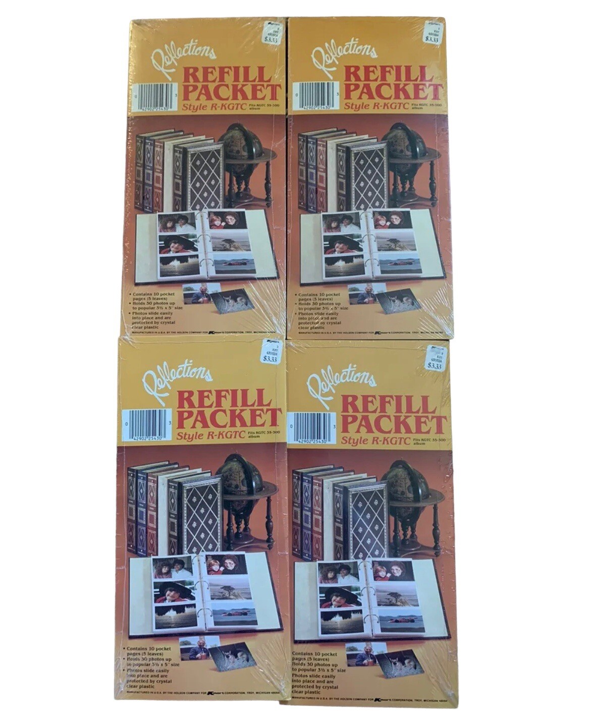 (4) REFLECTIONS REFILL PACKET Lot NEW SEALED STYLE R-KGTC Photo Album Pages