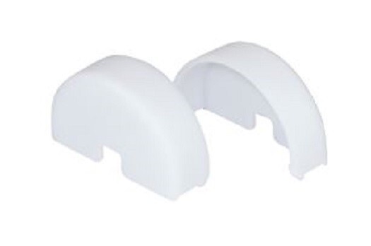 Fulham Vizion LED Accessories Module End Caps 20 x 2 Piece Sets TLE-OPT-120-020