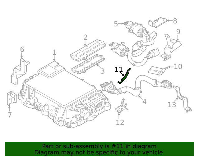 Genuine Nissan Cable Assembly Bracket 24138-5MP5C