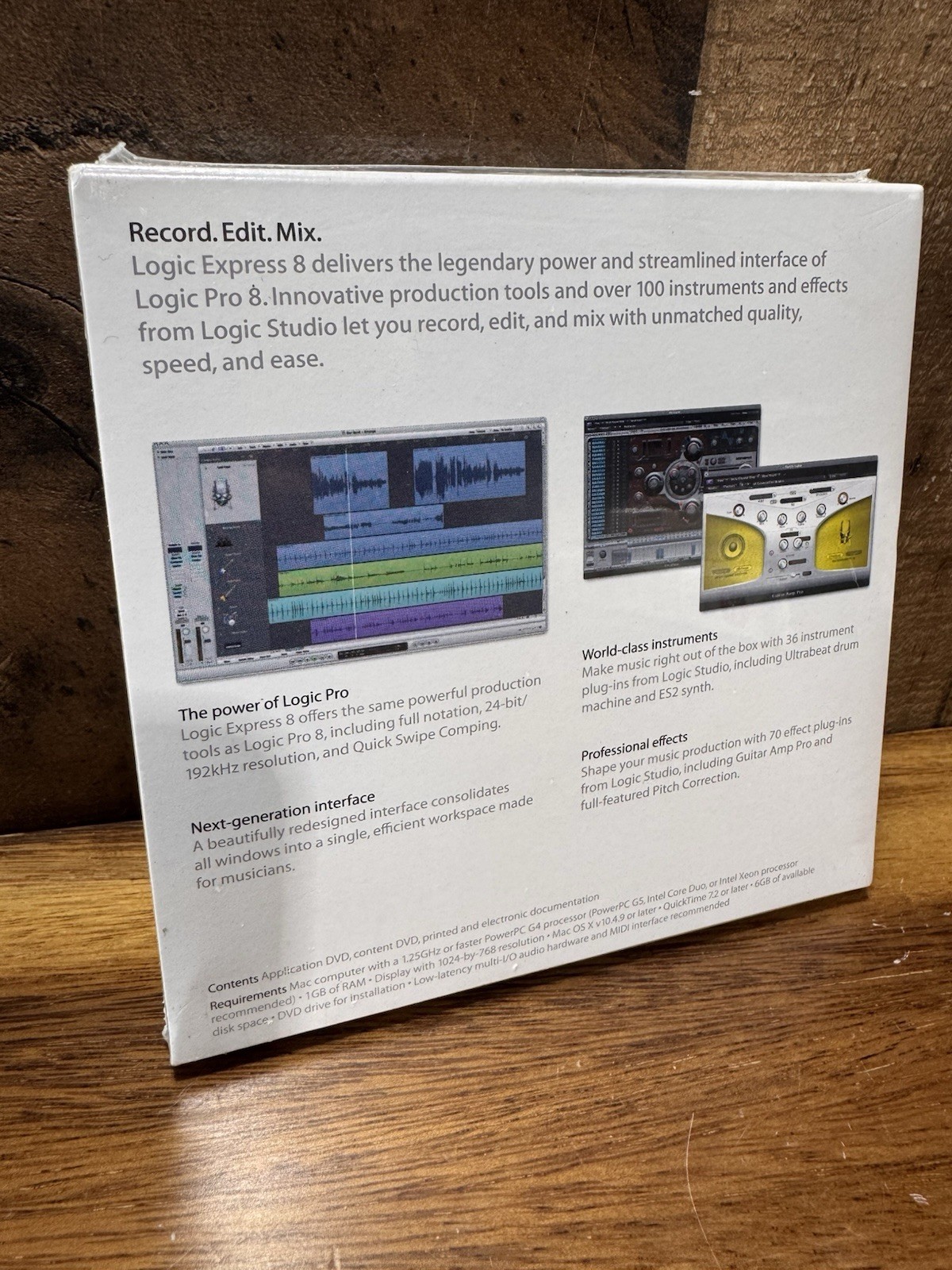 Apple Logic Express 8: Music Editing/Composing For Mac - Brand New Sealed