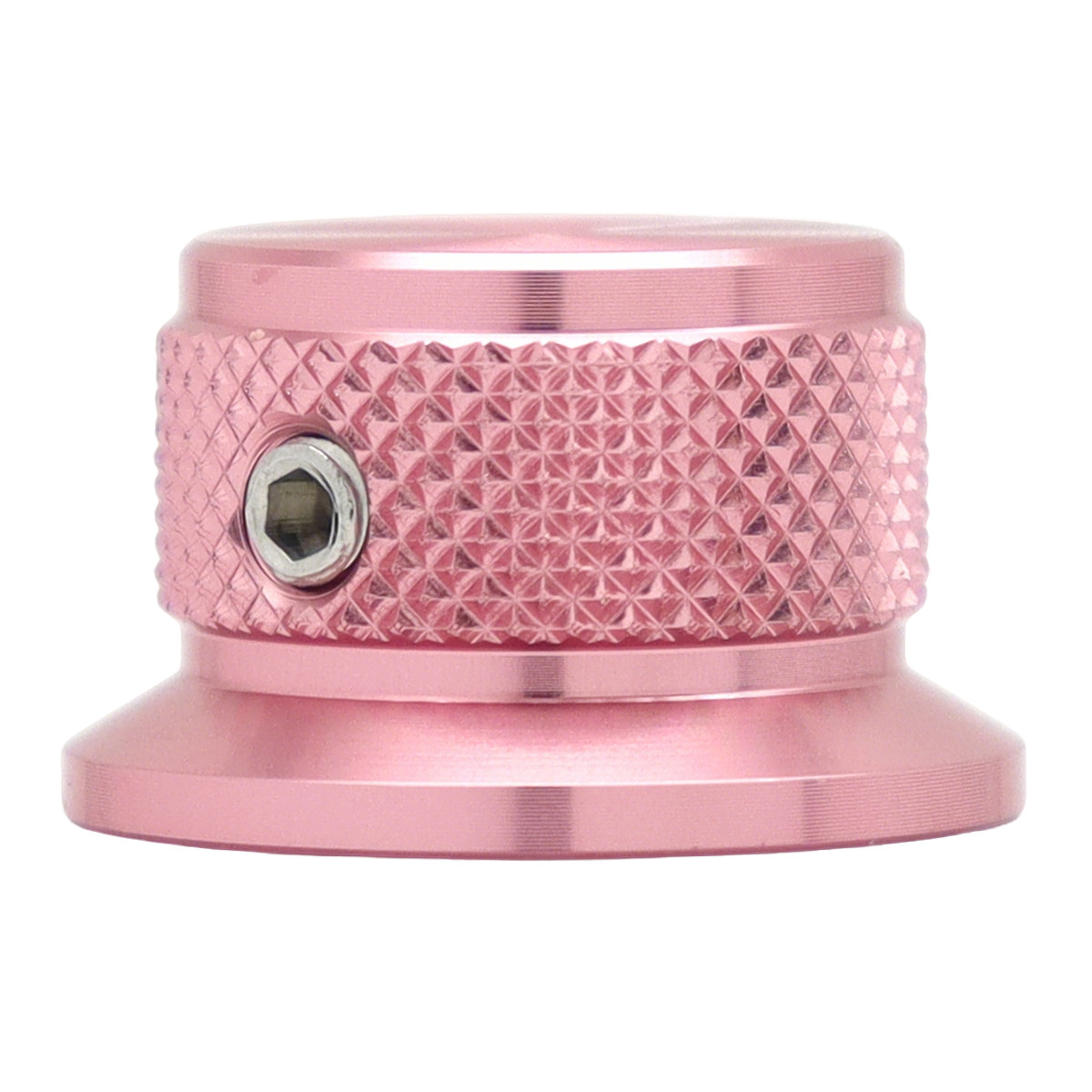 2x Aluminum Alloy Guitar Knobs 6.35mm Potentiometer Cap 1/4" Bell Knobs Pink