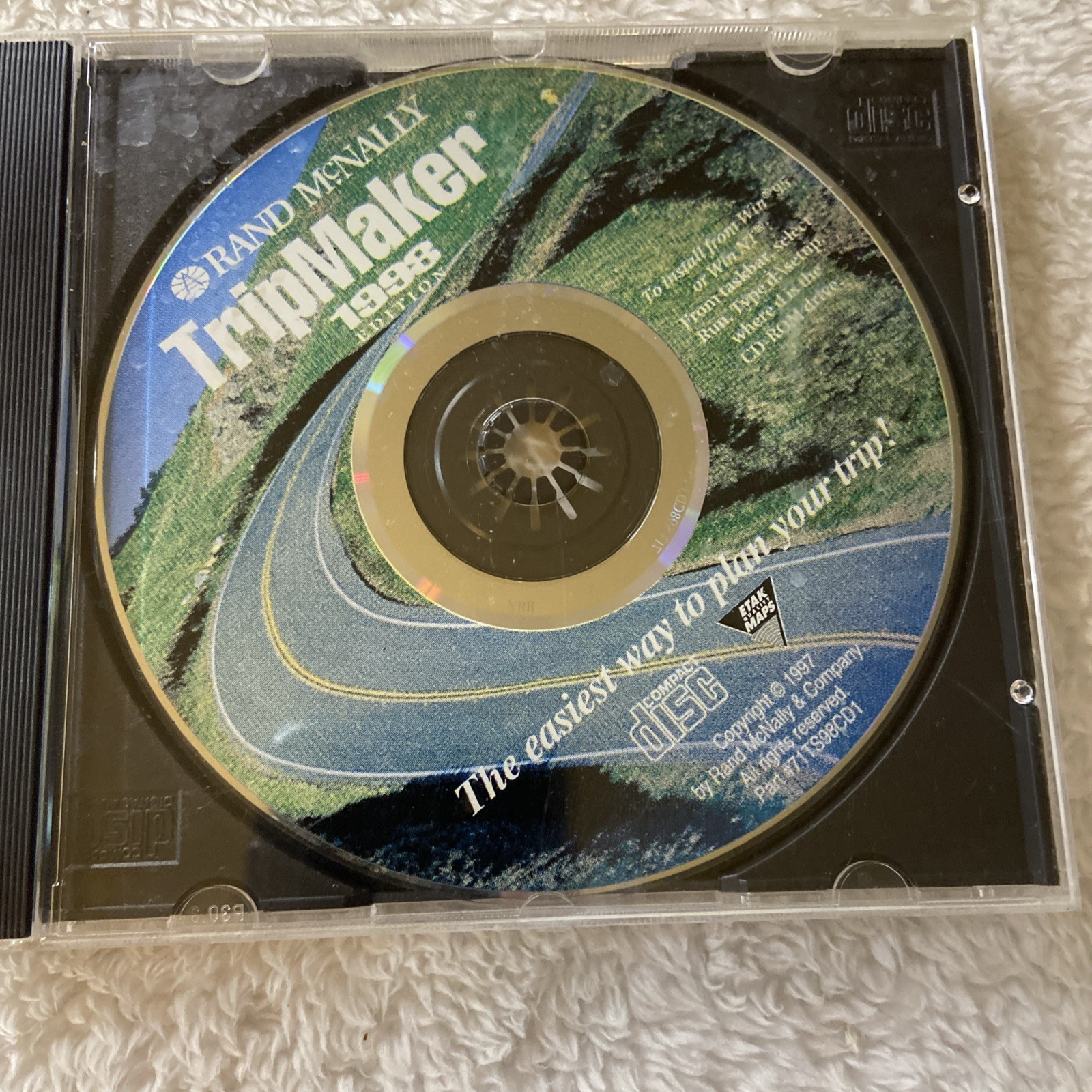 Rand McNally Trip Maker 1998 Edition Users Guide PC Computer Software Vintage