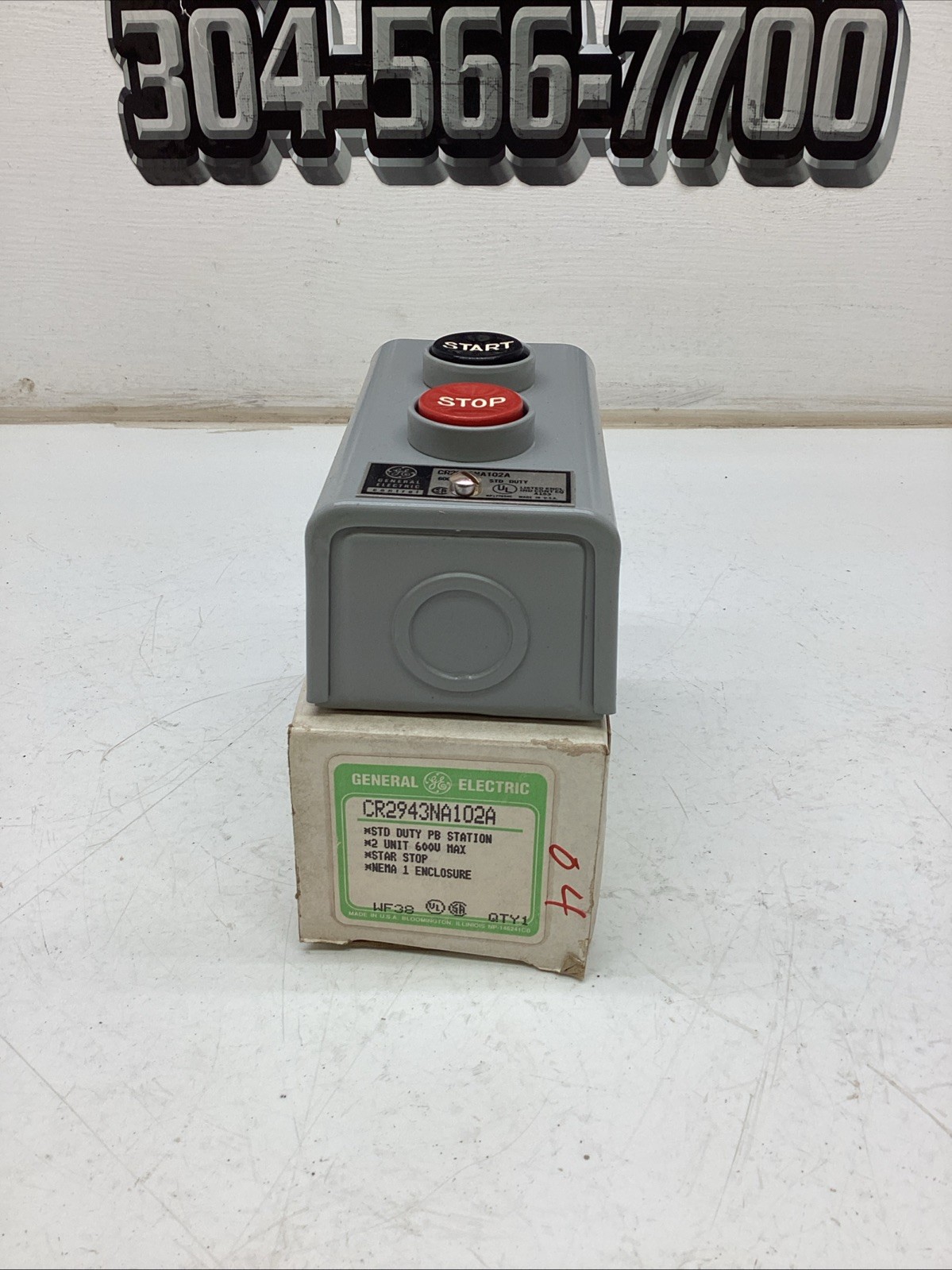 General Electric Push Button Station CR2943NA102A NIB