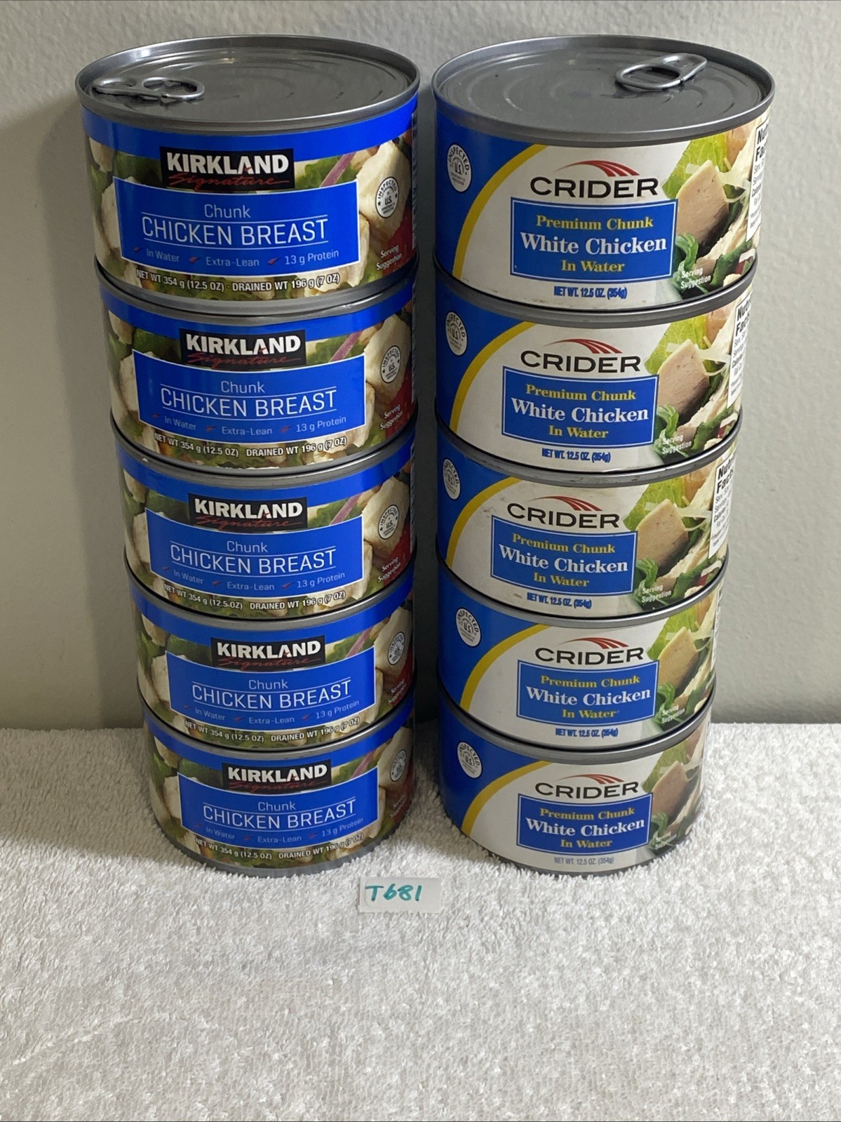 10 Cans White Chicken, ( T681 ) See Discretion