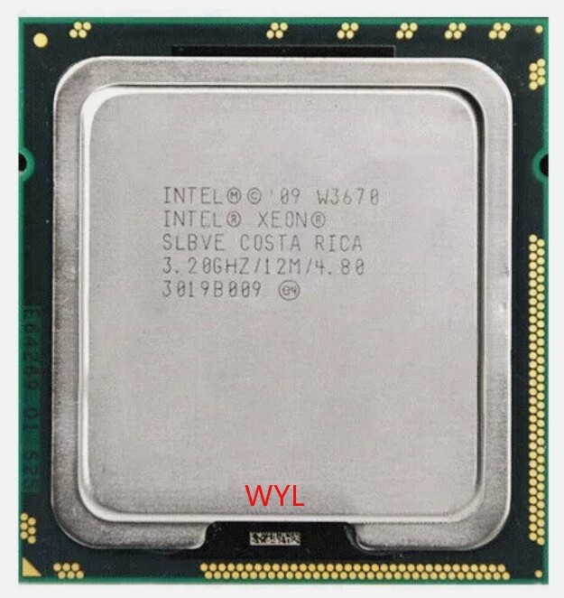 Intel Xeon W3670 CPU 3.2 GHz/12M/4.8GT/s 6-Core 12 T (SLBVE) LGA 1366 Processor