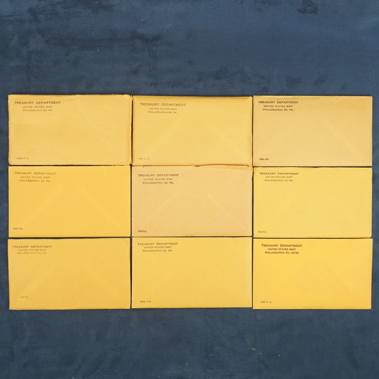 1956-1964 U.S. Mint 90% Silver Proof Sets in OGP, Some Sealed - Free Shipping US