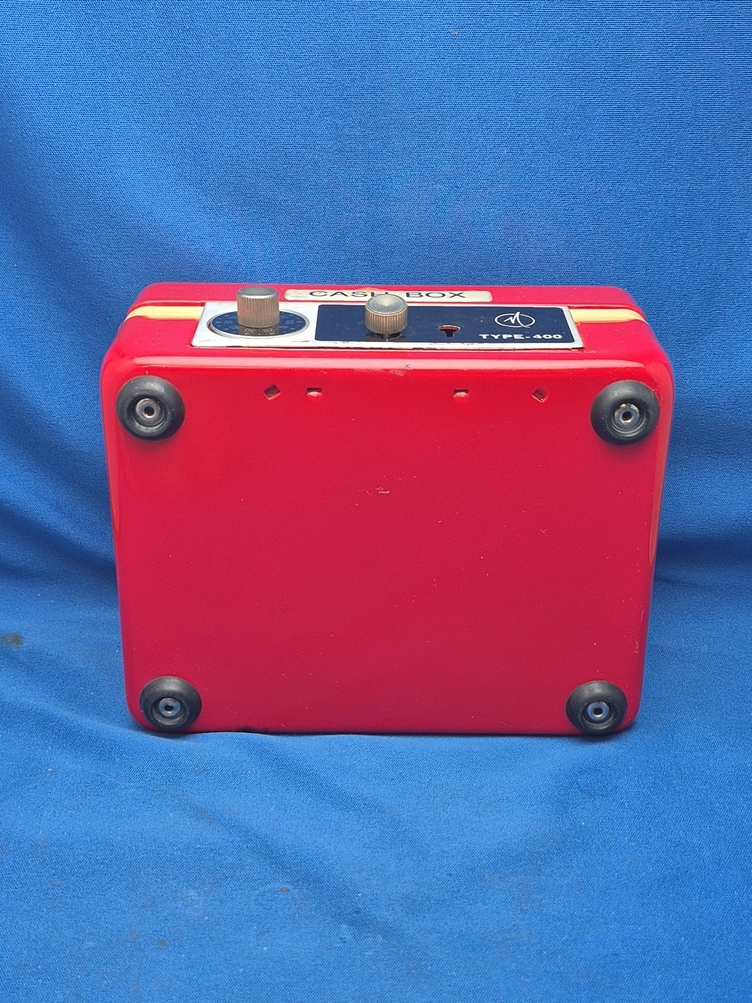 Cash Box Red Metal Locking No Key No Tray