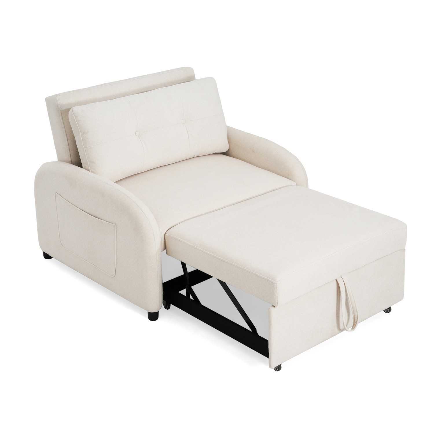 Modern Convertible 3-in-1 Sleeper Sofa Bed Folding Pull Out Bed for Small Space