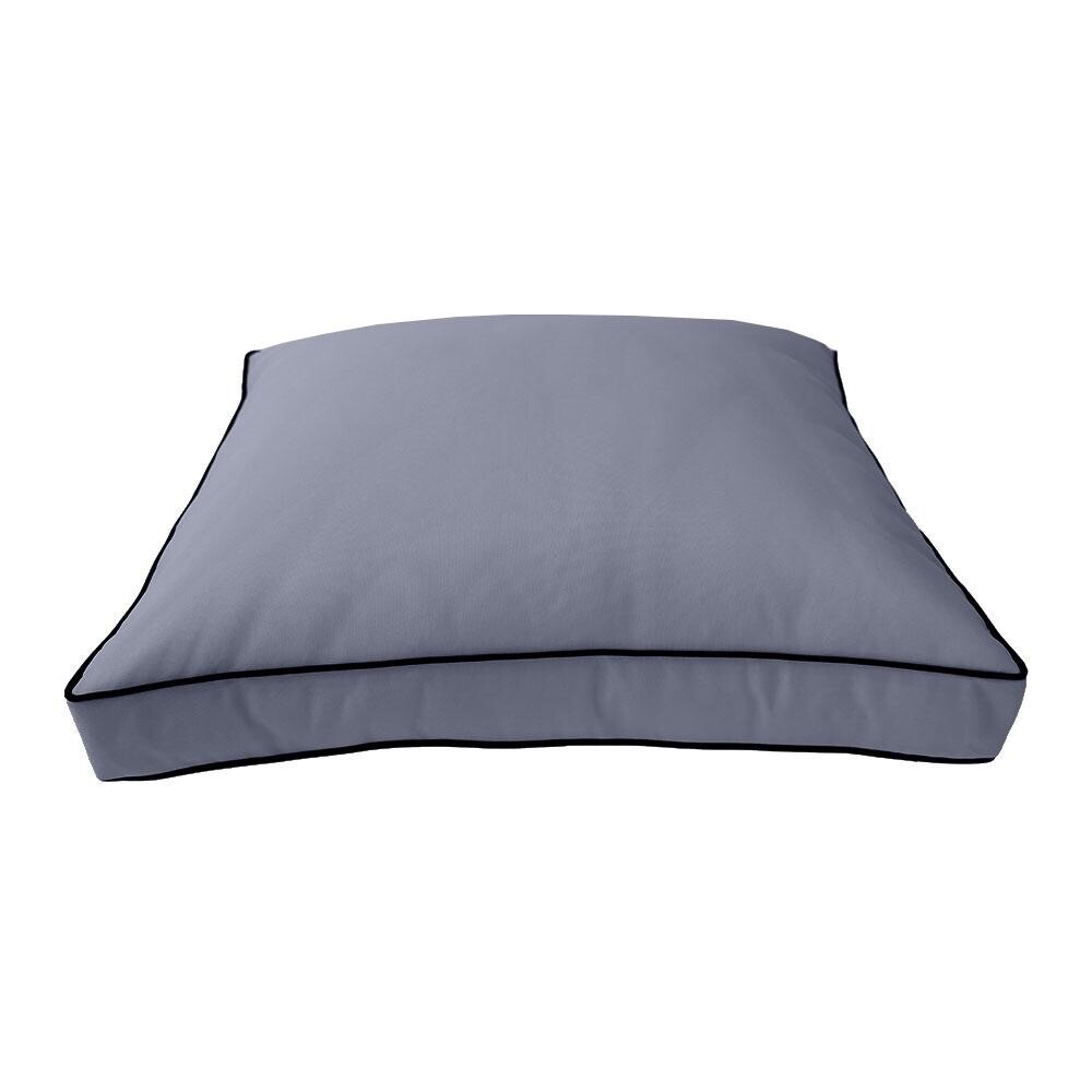 |SLIPCOVER ONLY| Outdoor Contrast Piped Deep Seat Back Pillow Cover Small AD001