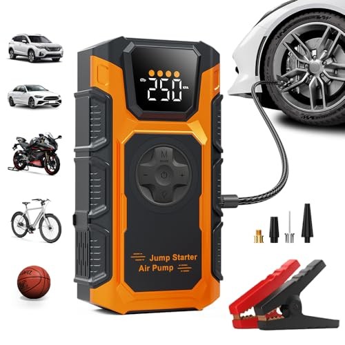 Tire Inflator Portable Air Compressor, 150 PSI Cordless Mini Air Pump for 4500A