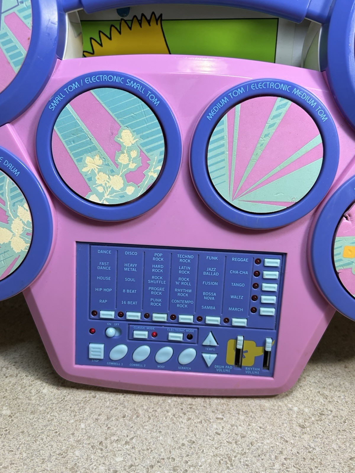 VERY RARE iCarly Electronic Sound Effects Drum Set! TESTED + WORKING!