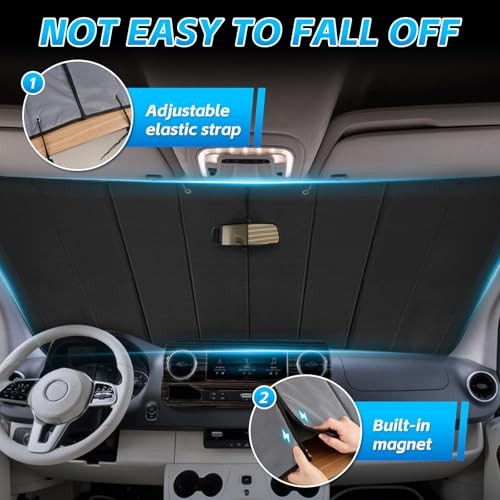 Front Windshield Cover for MB Sprinter NCV3 Sprinter NCV3/VS30 Van 2007-2026