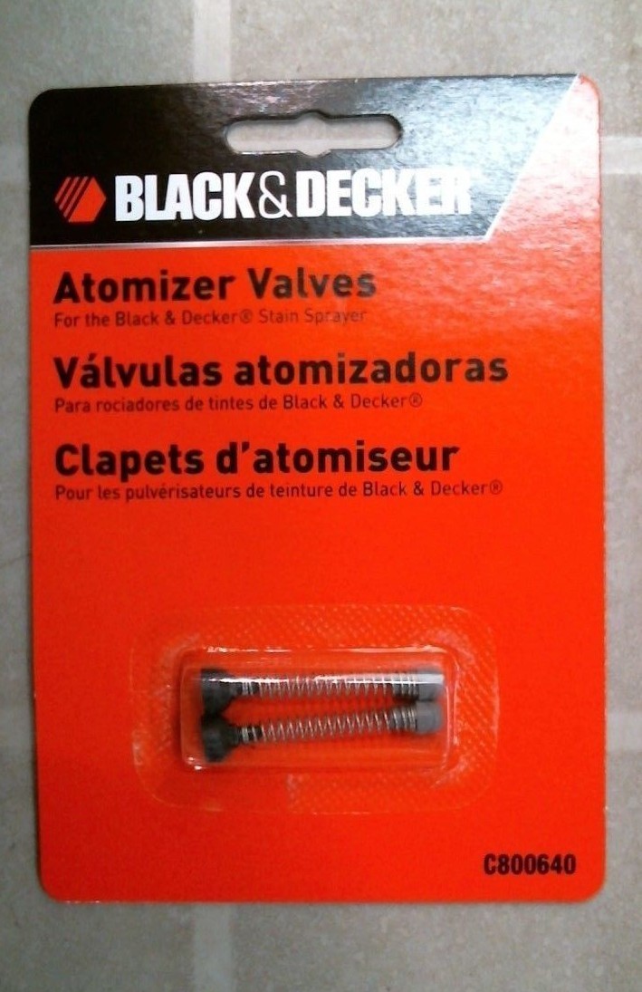 Black & Decker C800640 Atomizer Valve for Stain Sprayer, 2 PK, FREE SHIPPING.