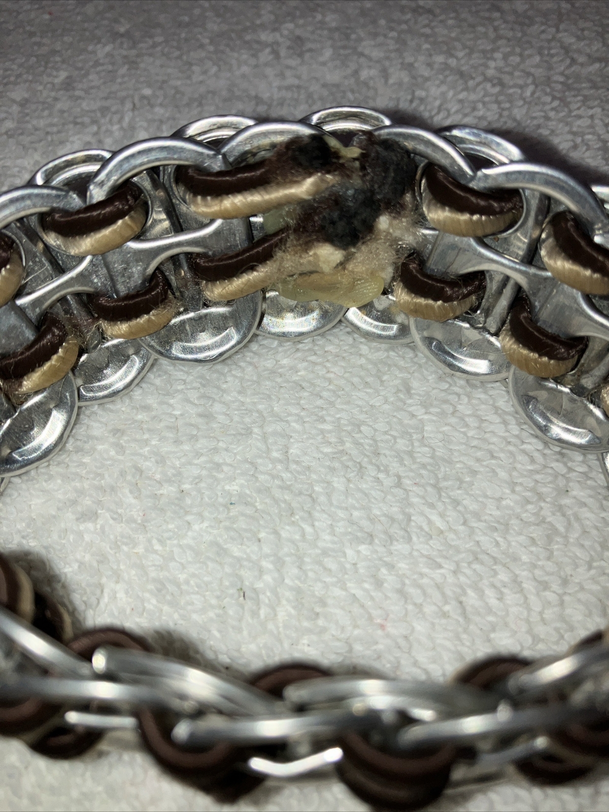 Homemade Can Pull Tab Bracelet, Pull On, 8 in