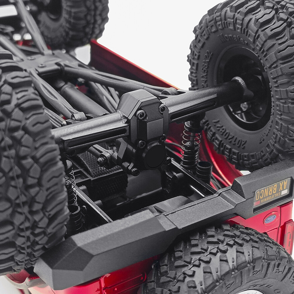 RCBATER Alu +4mm Extended Front & Rear Axles Kit for RC 1/24 Axial SCX24 Crawler