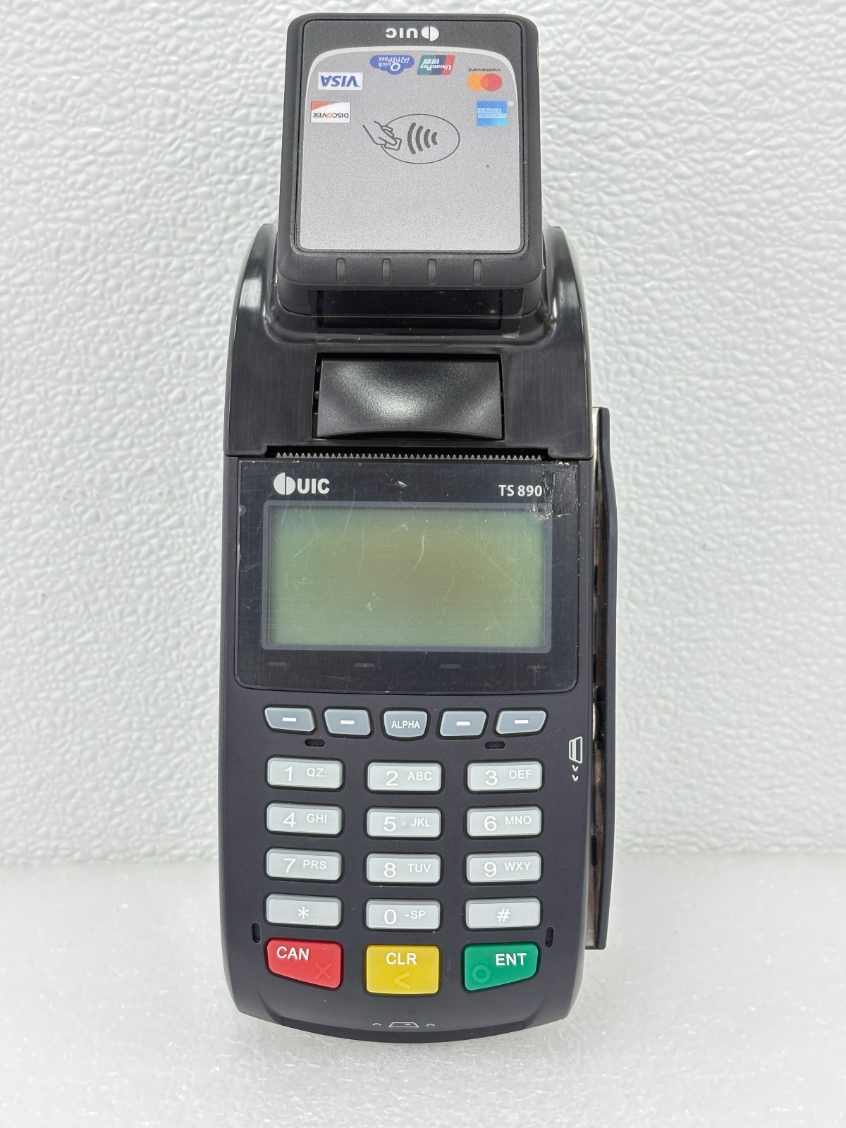 Pre Owned | UIC TS890 Credit Card Payment Terminal POS Reader with Tap to Pay