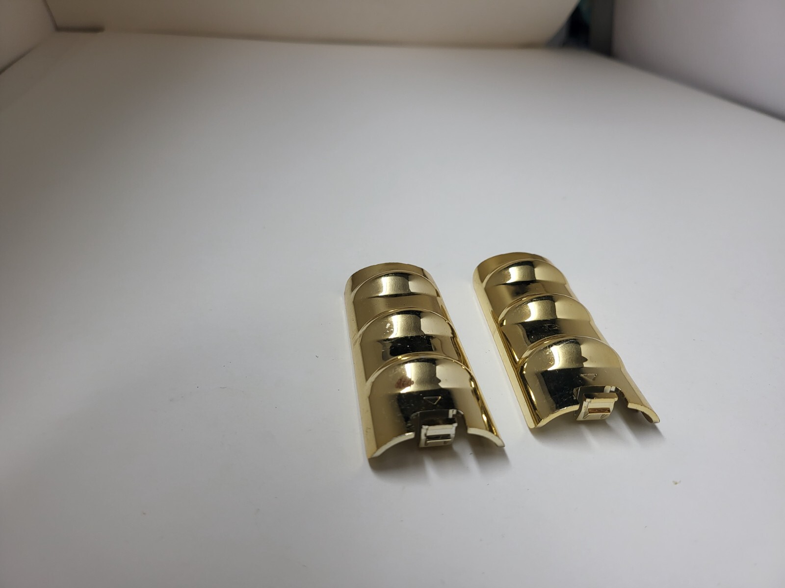 2 NEW Gold Game Hand Grips battery covers for Nintendo Wii Remote control #P9