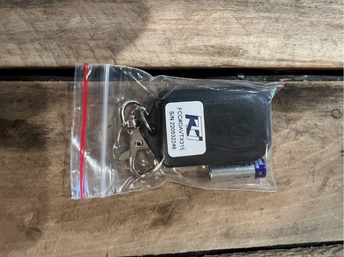 KTI Wireless Remote "REPLACEMENT REMOTE" for KTI Hydraulic Pumps Part# 397-5