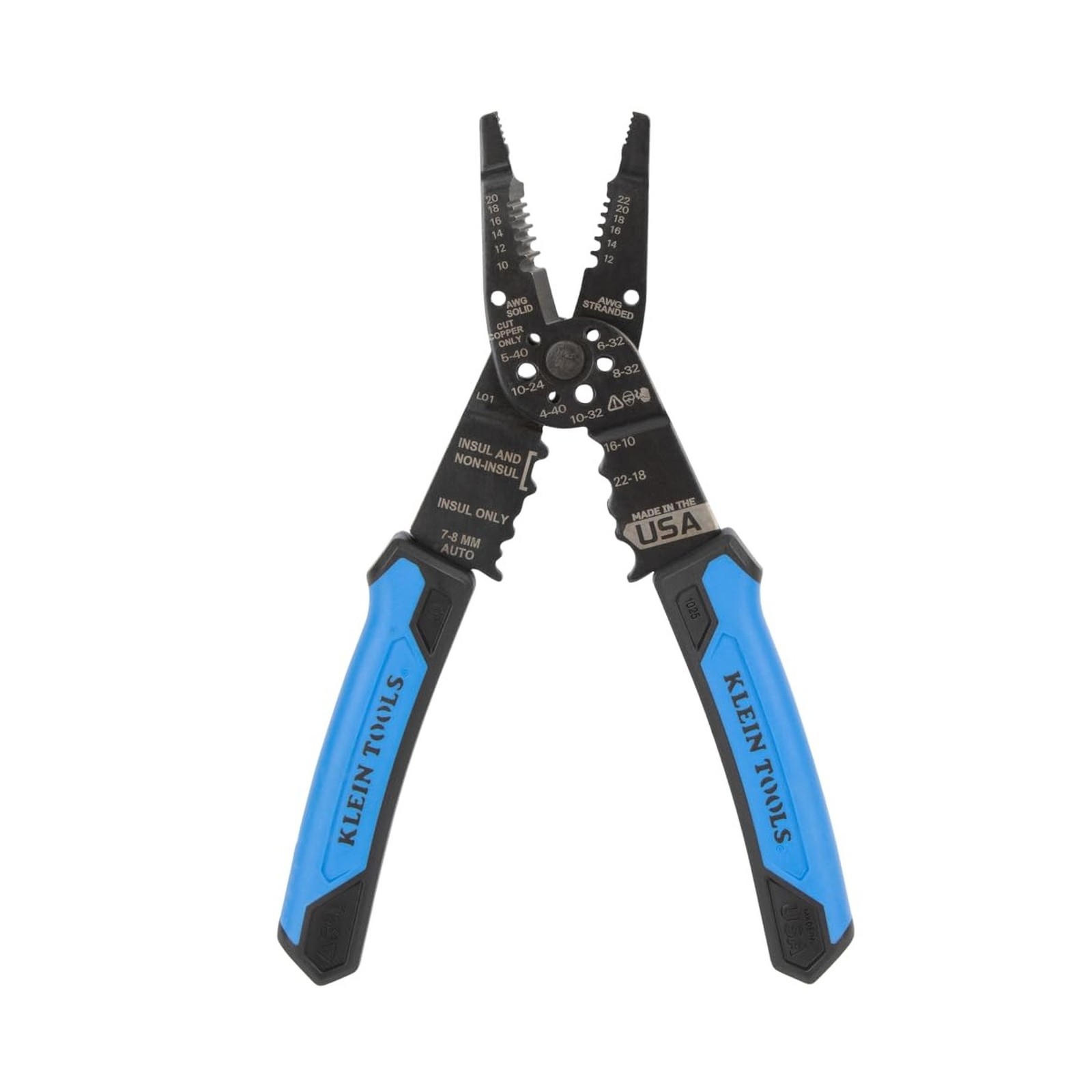 Klein Tools 1025 Long Nose Multi-Purpose Wire Stripper Tool, Made in USA Prof...