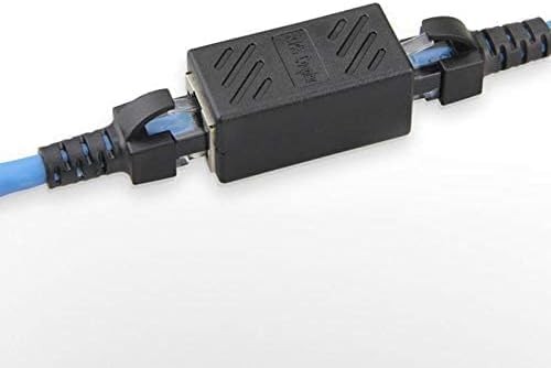 FANTIA 2Pcs RJ45 Coupler Connector Coupling Extension Adapter Cat6A Network...