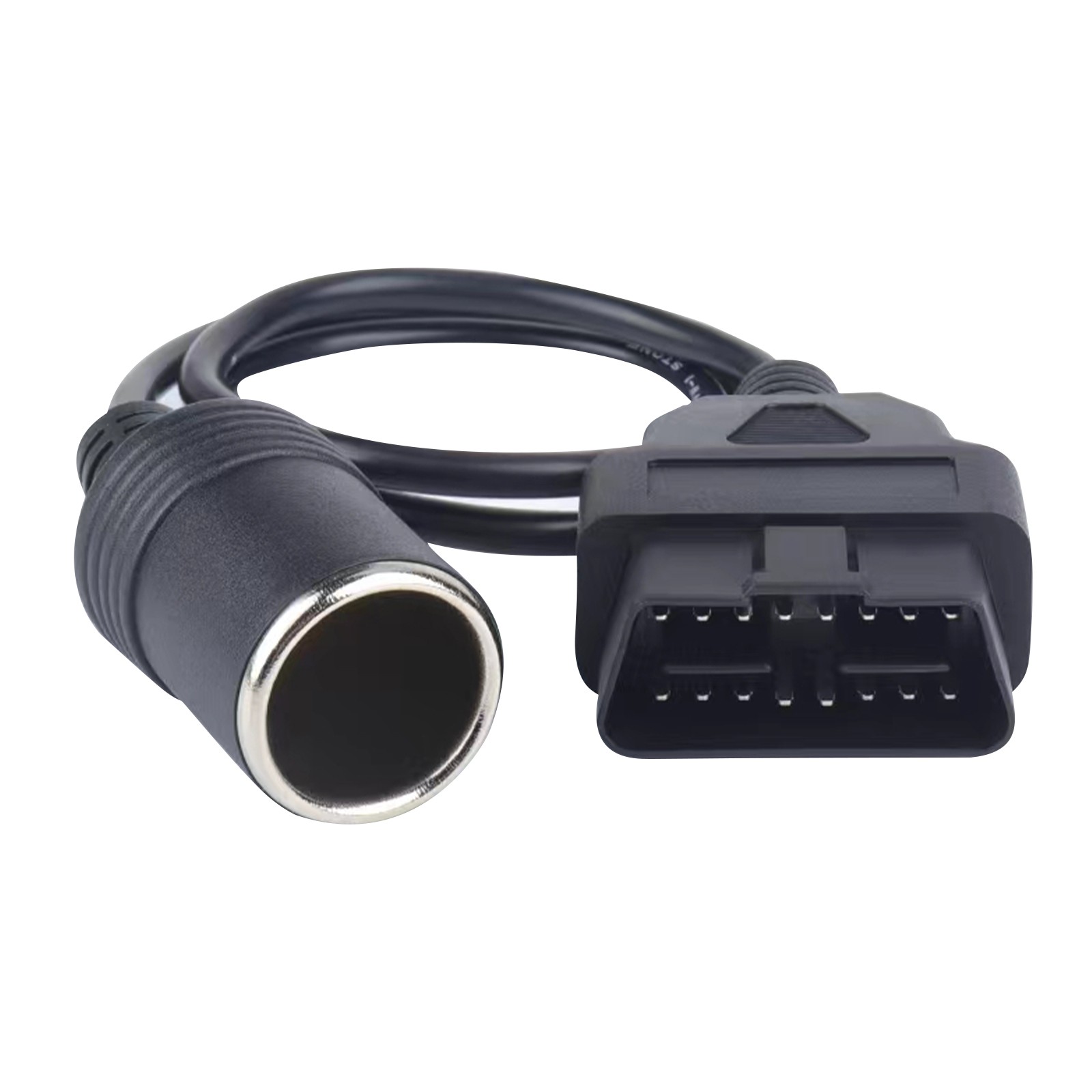 1Pc Lightweight 1 Way OBD2 Car Cigarette Wire Lighter Socket Power Adapter
