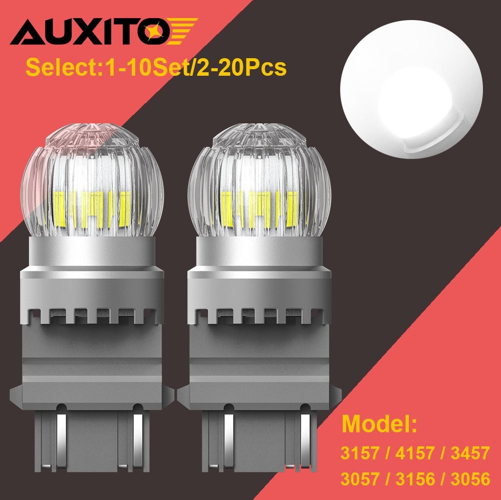 1-10Set AUXITO 3157 3156 LED White Reverse Backup Light Bulbs Canbus Error Free